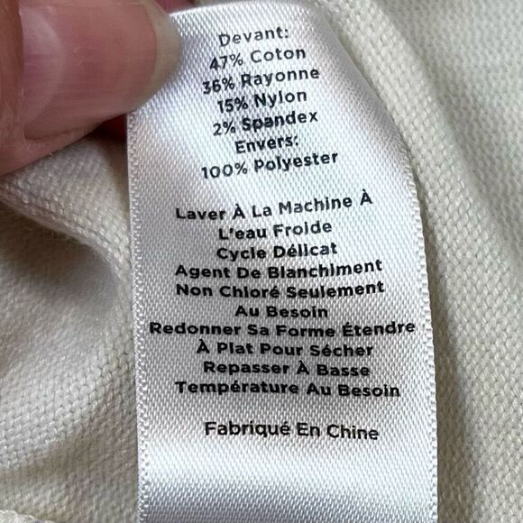 Talbots Women's V-Neck Pullover Cream Sweater Petite Small - Picture 10 of 10